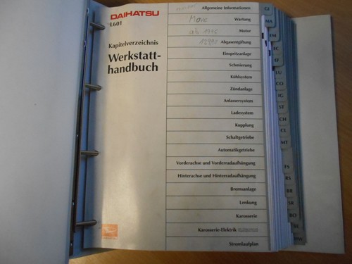 Original Werkstatthandbuch Reparaturanleitung Daihatsu MOVE L601 ab 1995 - Bild 3 von 7