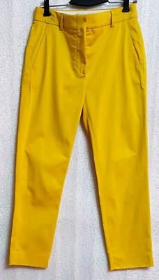 MAX MARA Original Beautiful Stylish Yellow Pants Cropped Sz S/M