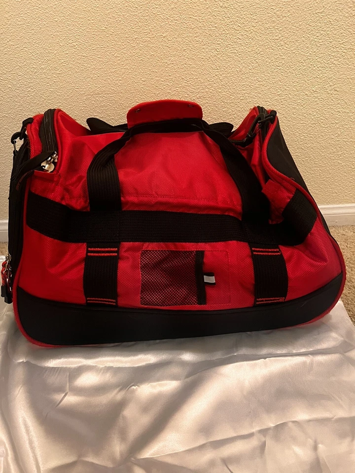 Timberland Grande Rojo Lona Viaje Gimnasio Bolsa Rojo Deportes Foto 2 de 4