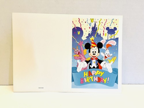 Vintage Disney "HAPPY BIRTHDAY FROM THE GANG" Mickey Figur Roger Rabbit Karte