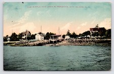 The Ripple John Fordham Boat Boathouse Bronx City Island NYC NY c1908 Postcard