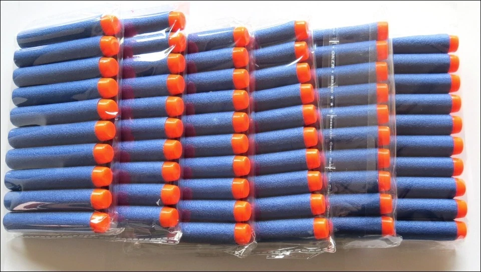 KOMPATIBEL ZU ALLEN HASBRO NERF N STRIKE ELITE 60 Stück Nachfüll Pfeile Darts bullets Elite Strike für Spielzeug Blaster +