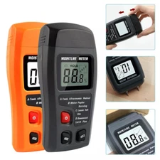 Digital LCD Wood Moisture Meter Detector Tester Wood Firewood Paper Cardboard /⇘