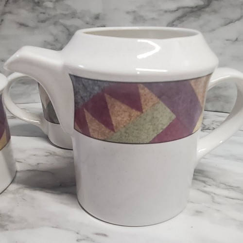 Vintage Studio Nova Desert Palm. Gravy Boat Creamer Sugar Bowl Mosaic Sand Art. - Picture 4 of 12