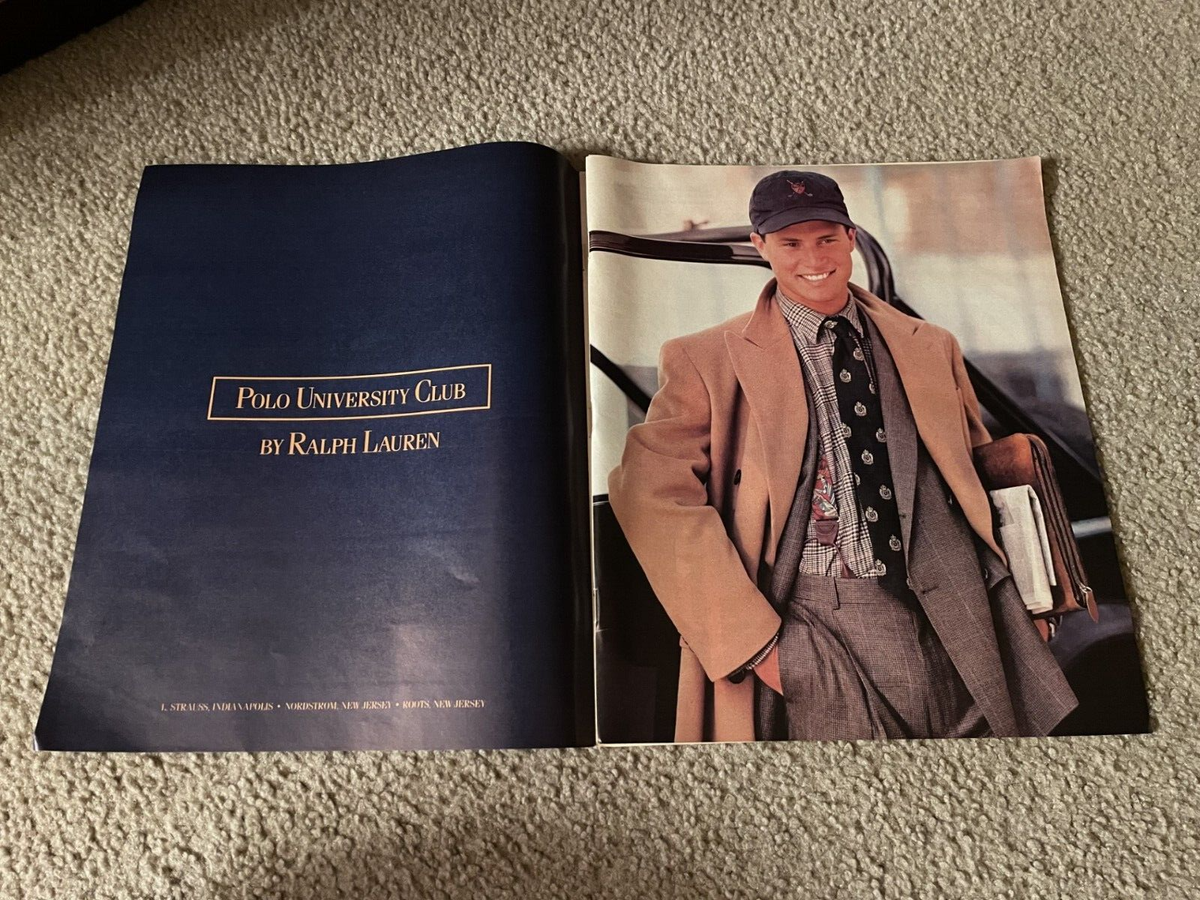 1991SPRING Polo Ralph Lauren 展示会カタログ Vintage 1991 POLO RALPH LAUREN UNIVERSITY CLUB Shirt Tie Har Pants