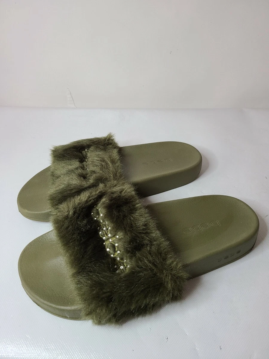Bebe sales fur sandals