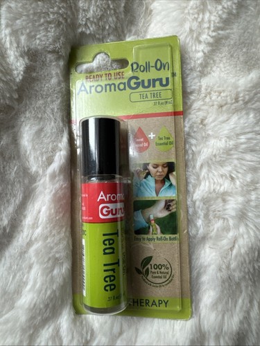 Aroma Guru Roll On TEA TREE Aromatherapy 100% Pure & Natural Essential Oil NEW