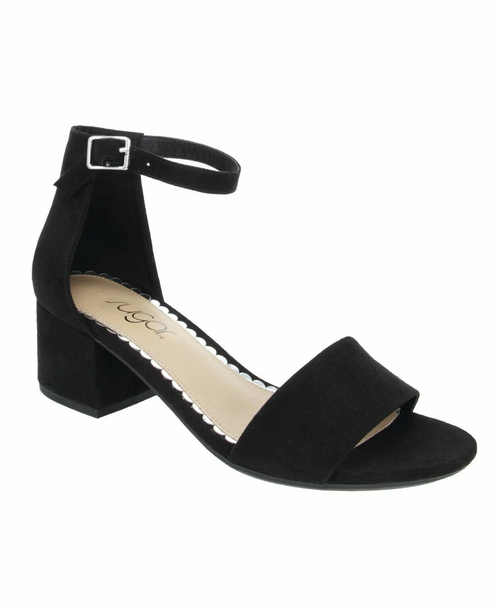 women's black dress sandals low heel Black Dress Sandals Buckled Square Heel Sandals for Women,Dressy Peep Toe Slingback Low Heeled Wedge Shoes Dress Sandals