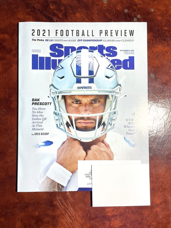 DAK PRESCOTT Dallas Cowboys Sports Illustrated Magazine 2021 FOOTBALL PREVIEW