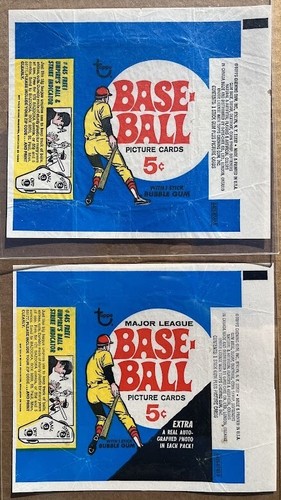 1969 Topps Baseball (lote de 8) envoltorios de paquetes de cera diferentes - Imagen 4 de 4