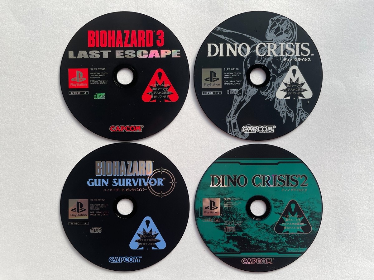 Dino Crisis BIOHAZARD BIOHAZAD GUN SURVIVOR Capcom Ps1 Japan
