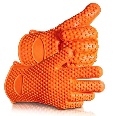1 Paar Küche Ofen Handschuh Hitzebeständige Silikon Halter Backen BBQ Kochhandschuhe