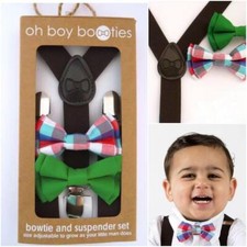 Dapper Boys Bow Tie & Adjustable Suspender Sets Kids Infants/Toddler Accessories