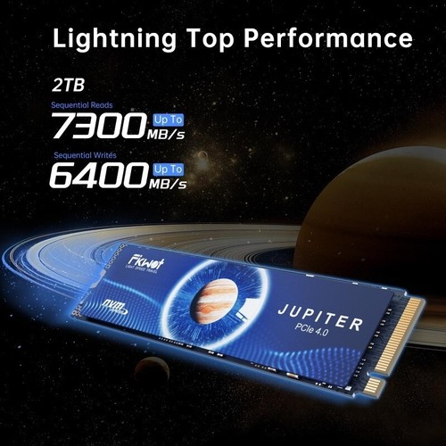 Fikwot 2TB M.2 NVMe SSD PCIe 4.0 For PS5 7300MB/s Internal Solid State Drive US - Picture 12 of 12