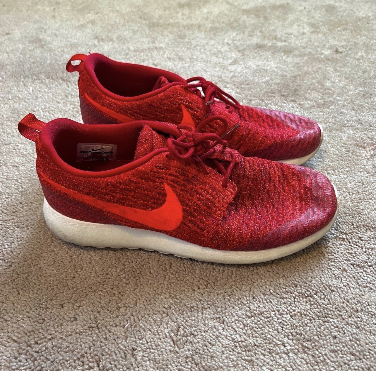 Roshe One Nike Roshe Flyknit Red Mens Nike Roshe NM Flyknit