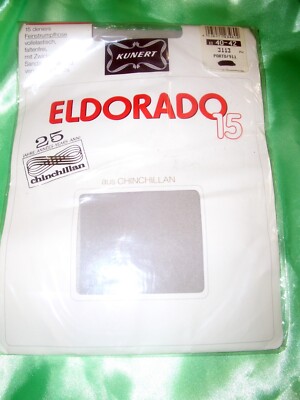 Vintage Retro Kunert Eldorado Chinchillan Strumpfhose Gr. 40-42 PORTO 15 den OVP