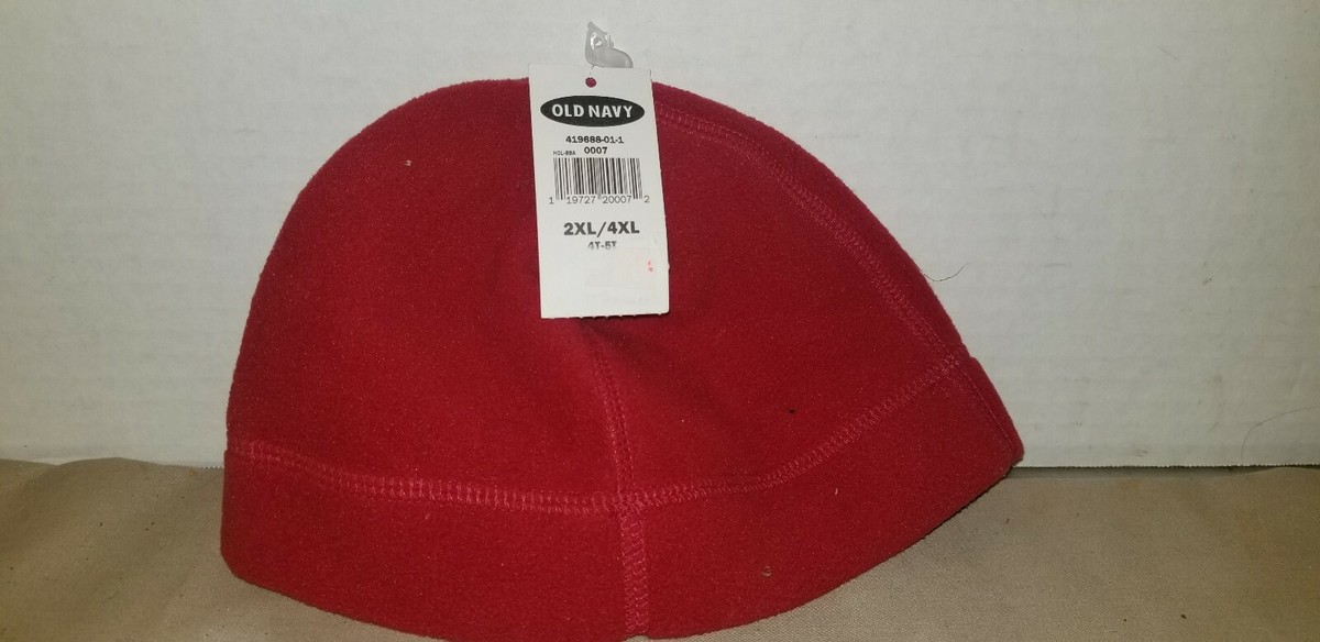 OLD NAVY CHILD SIZE MAROON / RED BEANNIE HAT - 2XL / 4XL (4T-5T) 2