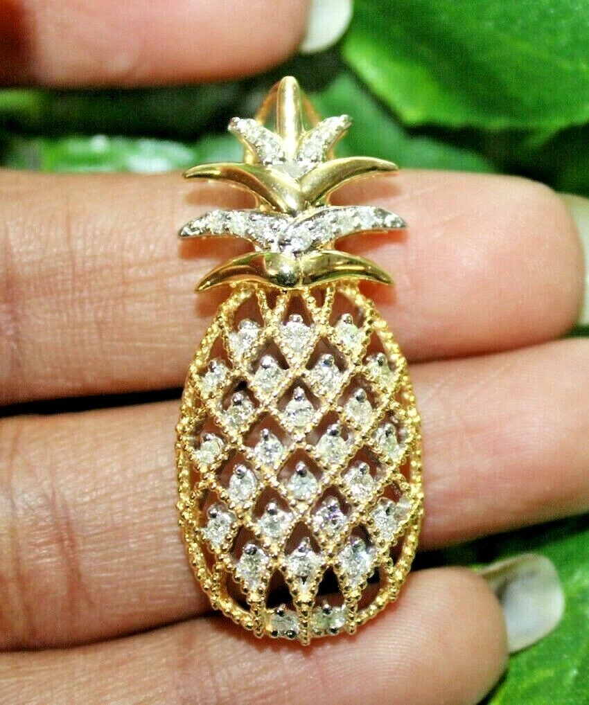 Diamond pineapple sale pendant