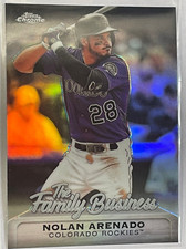 2019 Topps Chrome Update The Family Business Nolan Arenado FBC-18 Insert