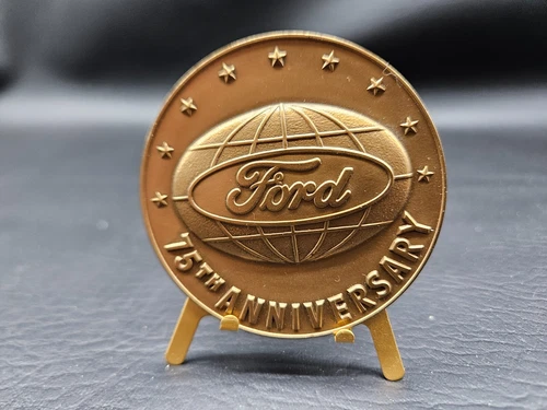Ford 75th Anniversary Diamond Jubilee Medallion 1903-1978 Bronze
