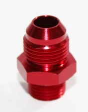 RED AN8 TO M16*1.5 Oil/Fuel Line Hose End Male Union Fitting Adapter
