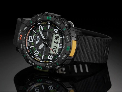 CASIO PRO TREK PRT-B50-1ER QUAD SENSOR, BLUETOOTH, STEP COUNTER - Photo 4 sur 10