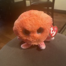 TY Puffies - SHELDON the Octopus 3 inch - Stuffed Plush.