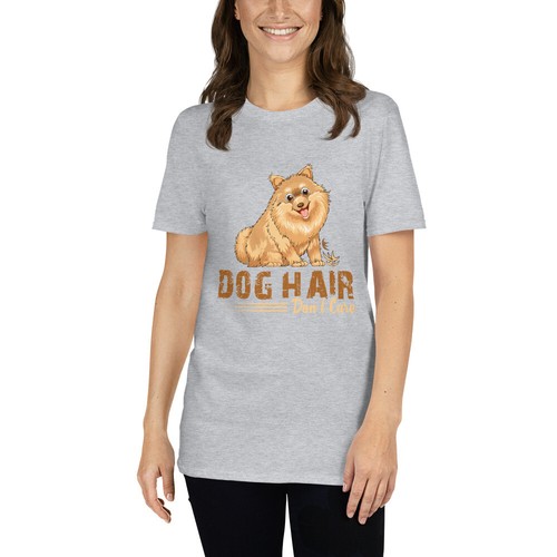 Dog Hair Don't Care Funny Women's T-Shirt | Soft Cotton Tee | Pet Lover Gift - Picture 5 of 10