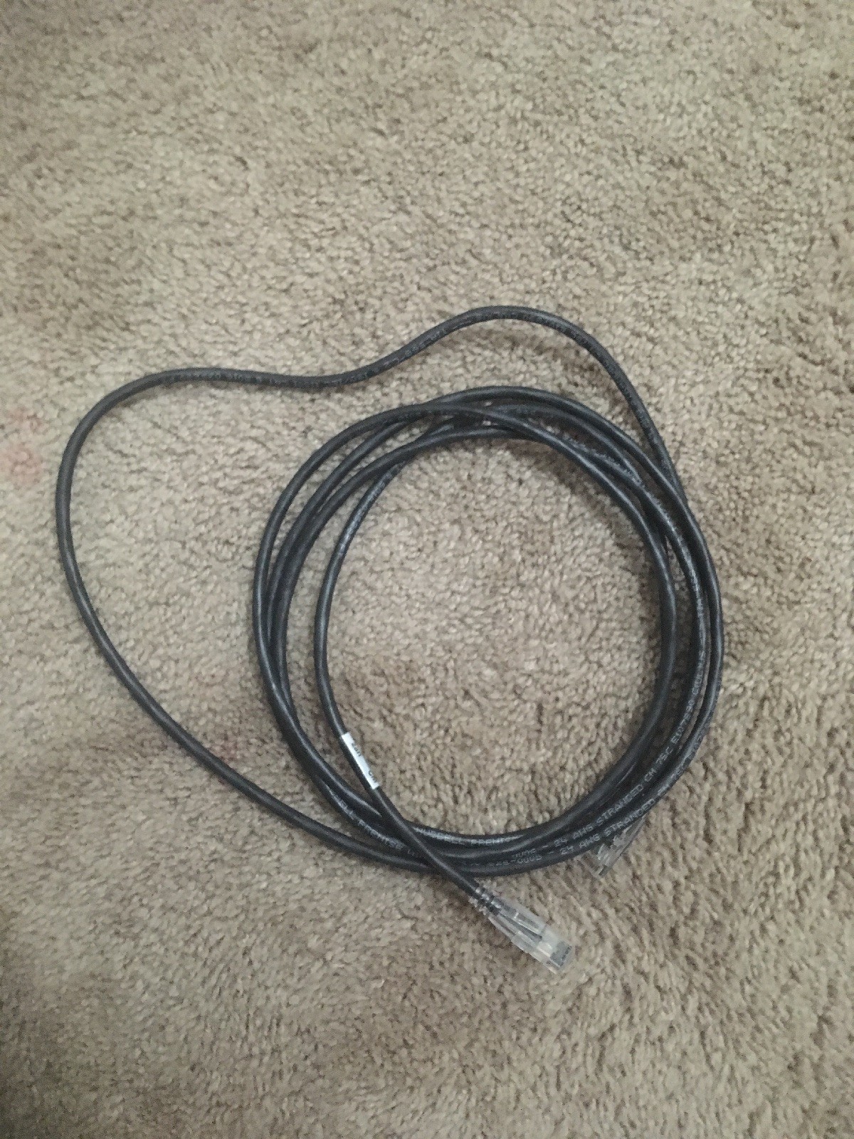 High-Speed Cat6 Ethernet Cable, 10ft Black, Hubbell Premise Wiring-image