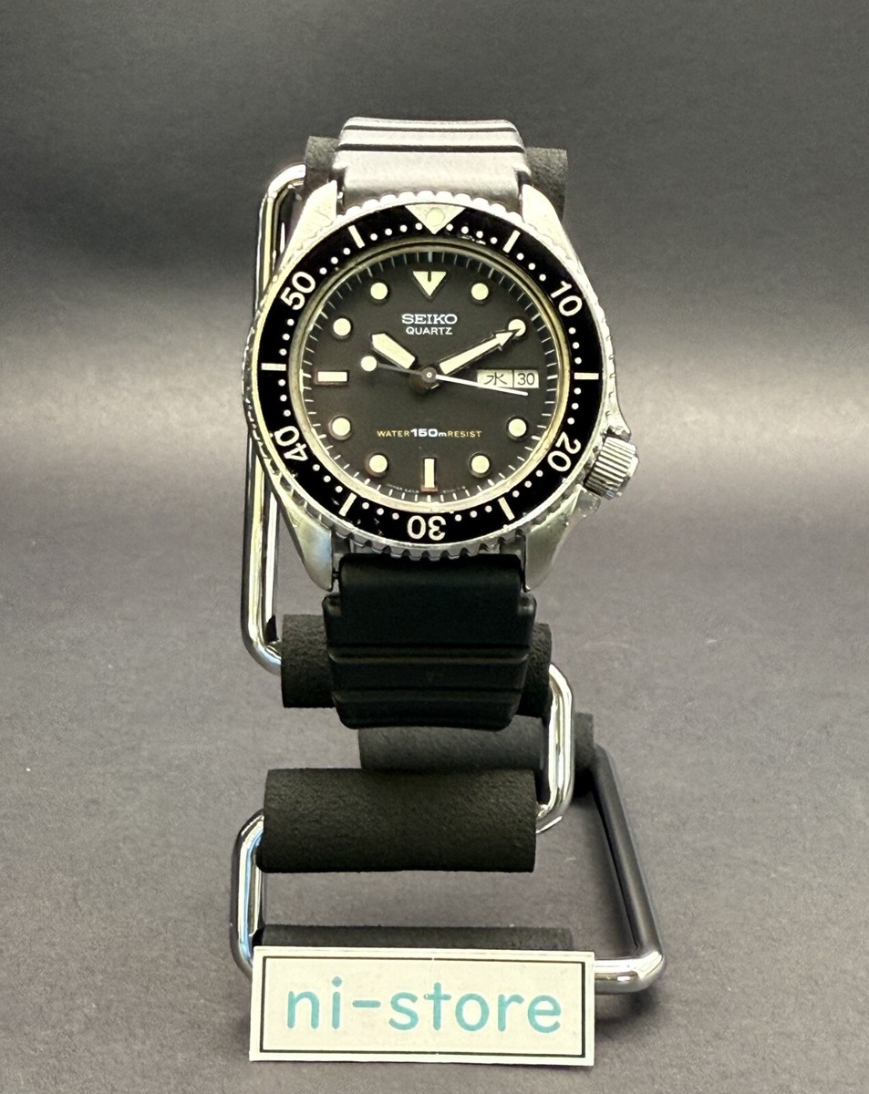 641 SEIKO 時計　ダイバーウォッチ　メンズ　6458-6000 ブラック SEIKO - 641 SEIKO 時計 ダイバーウォッチ メンズ 6458-6000