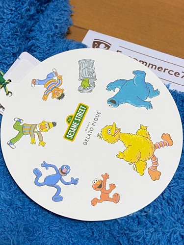 GELATO PIQUE × SESAME STREET Cookie Monster Baby Rompers Size 70 Brand New Blue - Picture 21 of 24