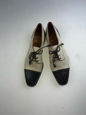 Woman Carmina Shoemaker Derby Spectator Size UK6,5 Hills 1206 Brown/Bone Vitello