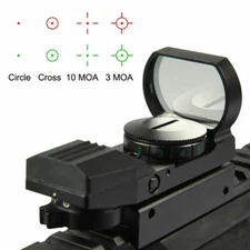 Tactical Red Dot Holographic Reflex Sight Scope 20MM Rail W/ Red Laser Sight US