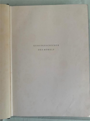 1927 Kunstgeschichte des Möbels seit dem Altertum. Feulner, Adolf In German - Picture 4 of 10