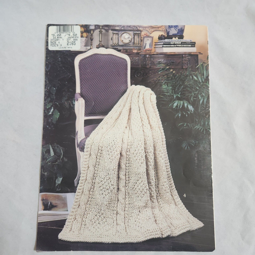 Vintage Crochet Knitting Afghans Pattern Book Lot Yarn Crafts Instruction Guides - Picture 15 of 16