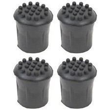 Thick Black Studded Rubber Ferrules 16mm Walking Stick Ends Tips Cane Accessorie