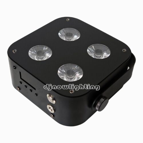 IR Mini uplight for wedding DJ event light 4x12w Wireless Battery led uplighting - Picture 3 of 5