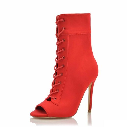 RED HIGH HEEL BOOTS | eBay
