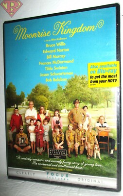 Moonrise Kingdom - 2012 DVD Bruce Willis, Edward Norton NEW SEALED