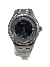 TISSOT Powermatic 80 Automatic Black Dial Stainless Steel Watch Excellent JAPAN