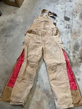 Used carhartt men s insulated overalls