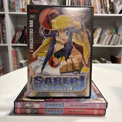 Saber Marionette J Vol 1-3 Anime DVD Set Collection Htf Oop - Good Condition