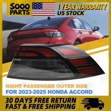 Right Passenger Outer Tail Light Lamp For 2023-2025 Honda Accord 33500-30A-A01