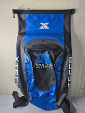XTERRA WETSUITS Waterproof Backpack with Roll Top Closure Black Blue
