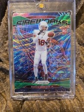 2024 Panini Prizm - Fireworks Green Ice Prizm #20 Marvin Harrison Jr.