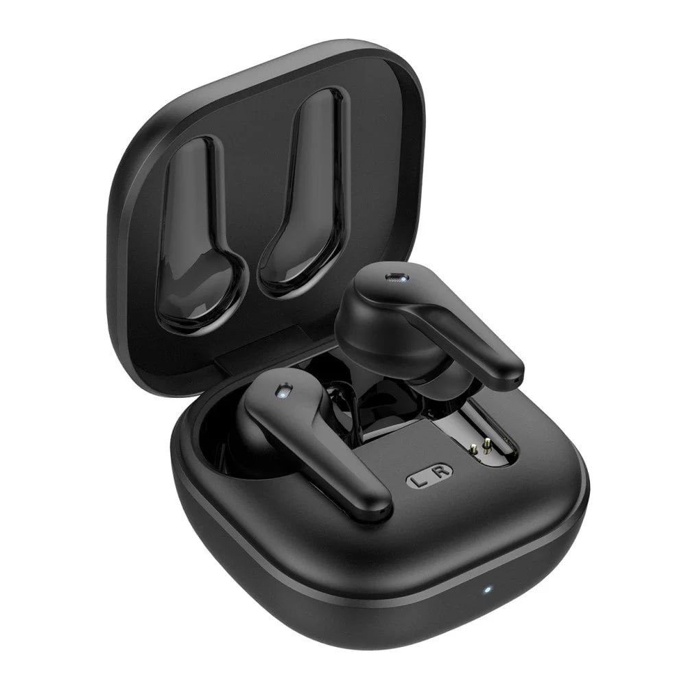 Fontastic Auricolari Wireless BT v5.3 con Custodia di Ricarica 2 in 1 Nero