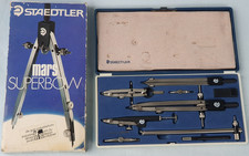 Vintage 1980 s Staedtler Mars Superbow 553 10 Technical Drawing Draughtsman Set
