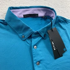 Greyson Golf Cayuse Polo Shirt Mens XL Salamander Blue Performance Golfing New