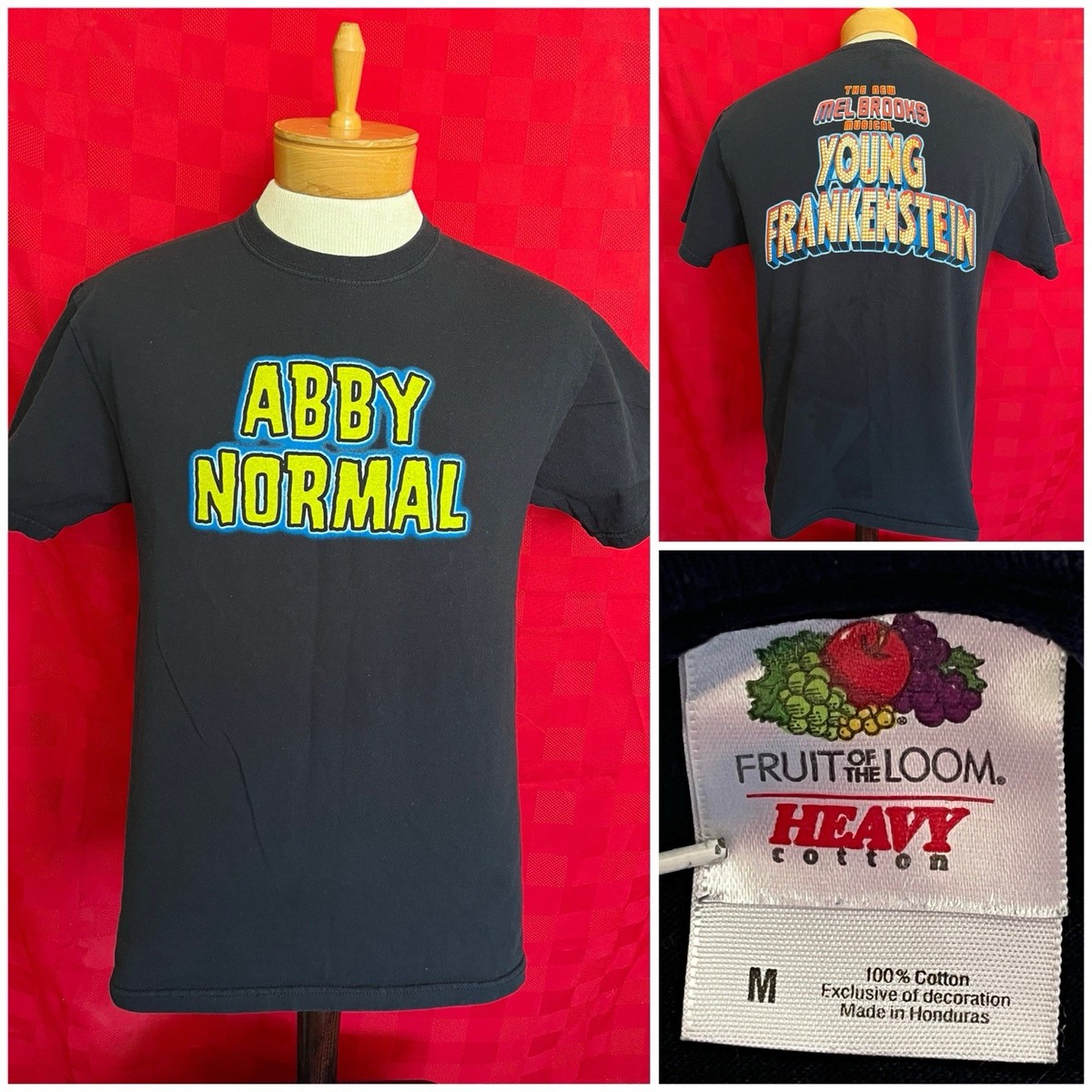 PERFECT Abby Normal Mel Brooks Young Frankenstein Musical Movie Shirt Size Mediu