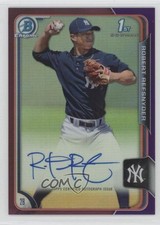 2015 Bowman Chrome Prospects Purple Refractor /250 Rob Refsnyder Robert Auto 1b0